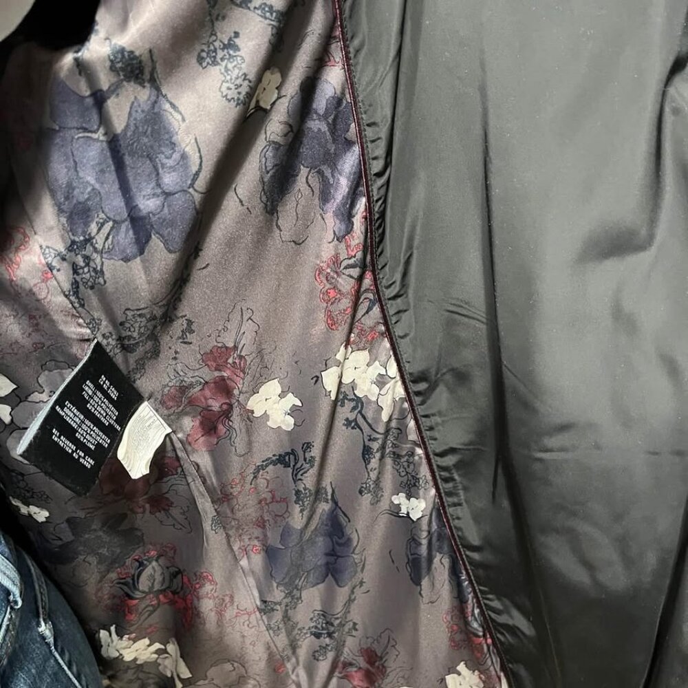 Cole Haan Signature Taffeta Down Quilted Oversize Hooded Front Zip Coat [size L] - Picture 8 of 10
